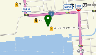 コムサイズム シーサイド海南の地図画像