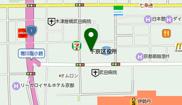 コムサ・ステージ メン 京都大丸の地図画像