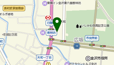 コムサ・プラチナ 香林坊大和の地図画像