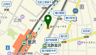 コムサイズム 金沢フォーラスの地図画像