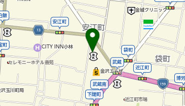 コムサスタイル 金沢エムザの地図画像