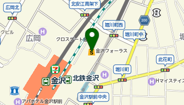 コムサ・ステージ メン 金沢フォーラスの地図画像