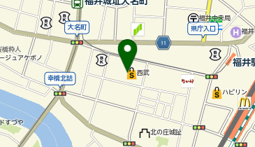 コムサ・プラチナ 福井西武の地図画像