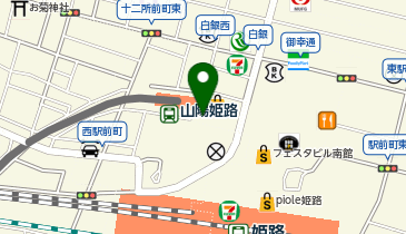 コムサ・メン 姫路山陽の地図画像