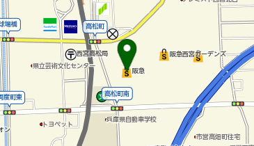 コムサ・プラチナ 西宮阪急の地図画像