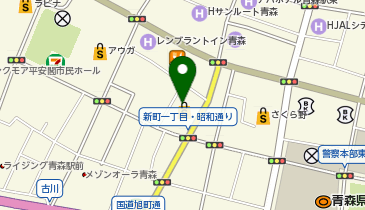 コムサプラチナ 青森THREEの地図画像