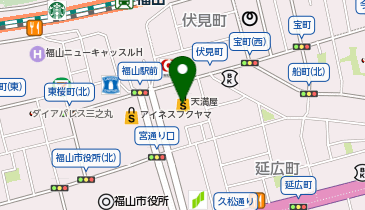 コムサプラチナ 福山天満屋の地図画像