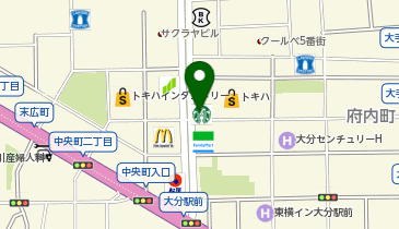 プレシャスマイルド 大分トキハの地図画像