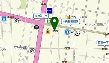 コムサプラチナ 宮崎山形屋の地図画像