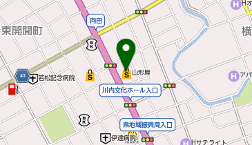 コムサイズム 川内山形屋の地図画像