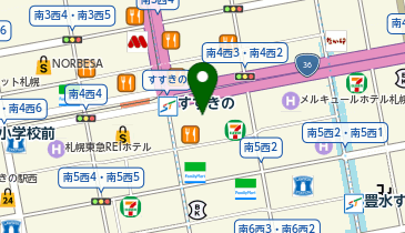 串カツ田中 すすきの店の地図画像
