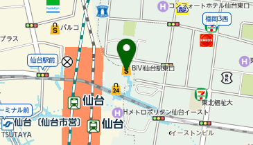 串カツ田中 BiVi仙台東口店の地図画像