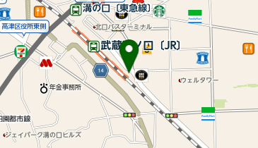 串カツ田中 溝口店の地図画像