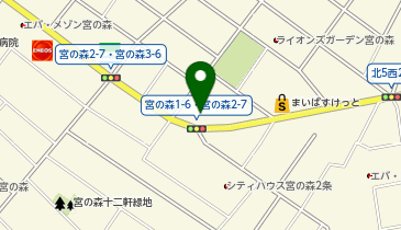 京進の個別指導 スクール・ワン 札幌宮の森教室の地図画像