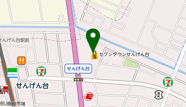 道とん堀 セブンタウンせんげん台店の地図画像