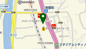 Zoff みらい長崎ココウォーク店の地図画像