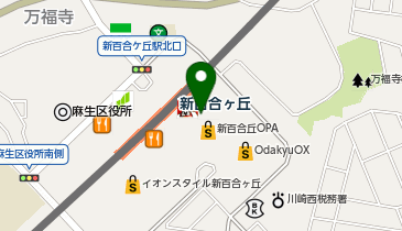 Zoff 新百合丘オーパ店の地図画像