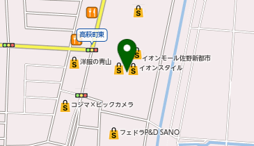 Zoff イオンモール佐野新都市店の地図画像