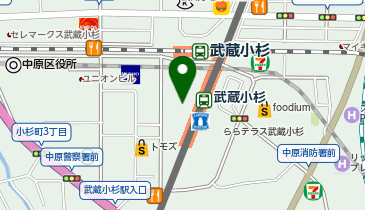 Zoff 武蔵小杉東急スクエア店の地図画像