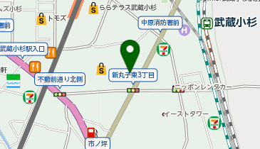 Zoff Marche グランツリー武蔵小杉店の地図画像