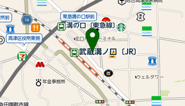 Zoff ノクティ溝の口店の地図画像