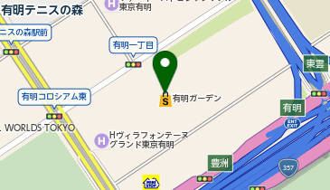 Zoff 有明ガーデン店の地図画像