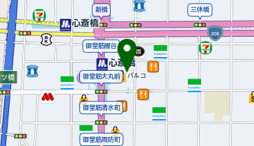 Zoff 心斎橋パルコ店の地図画像
