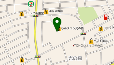 Zoff ゆめタウン光の森店の地図画像