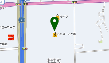 Zoff ららぽーと門真店の地図画像