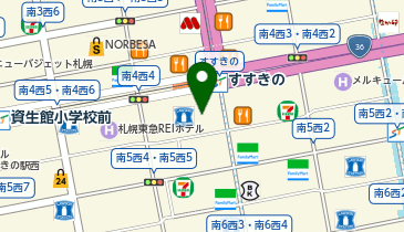 Zoff ココノ ススキノ店の地図画像