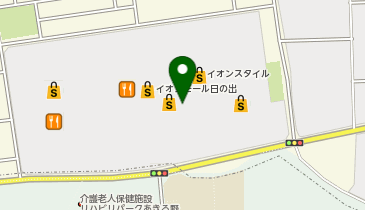 Zoff イオンモール日の出店の地図画像