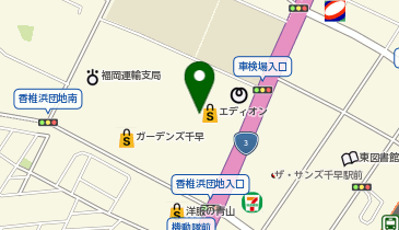 Zoff ガーデンズ千早東店の地図画像