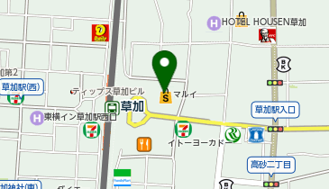 Zoff 草加マルイ店の地図画像