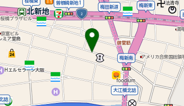 リカーマウンテン 新地本通り店の地図画像