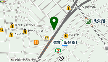 個別指導学院フリーステップ 淡路駅前教室の地図画像