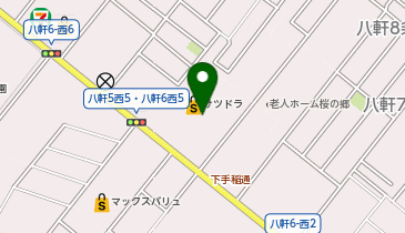 サツドラ八軒6条店の地図画像