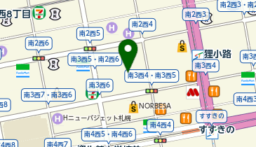 サツドラ狸小路5丁目店の地図画像