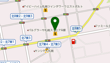 サツドラ北8条店の地図画像