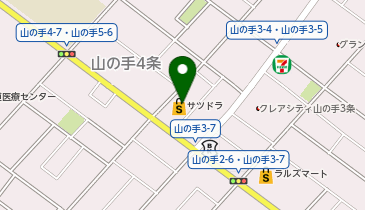 サツドラ山の手店の地図画像