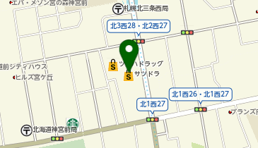 サツドラ北円山店の地図画像