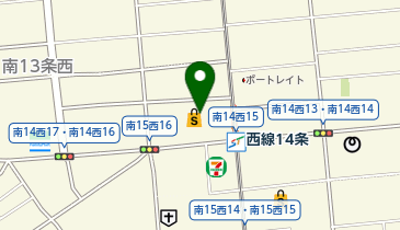 サツドラ山鼻南14条店の地図画像