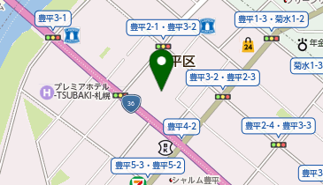 サツドラ豊平3条店の地図画像