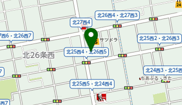 サツドラ北26条店の地図画像