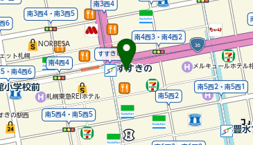 サツドラすすきの店の地図画像