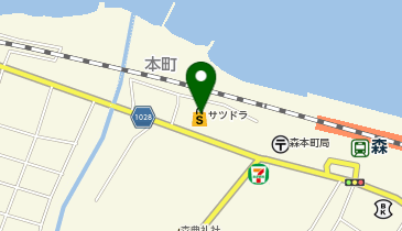 サツドラ森店の地図画像