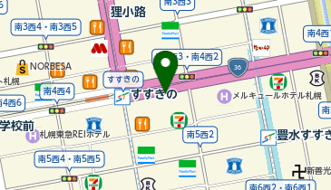 サツドラすすきの店の地図画像