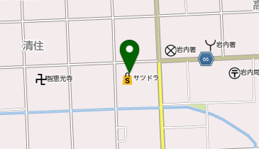 サツドラ岩内清住店の地図画像