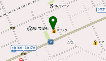 サツドラ深川店の地図画像