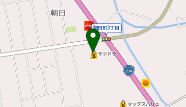 サツドラ栗山朝日店の地図画像