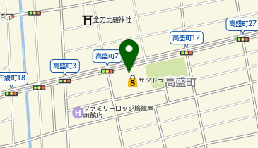 サツドラ函館高盛店の地図画像